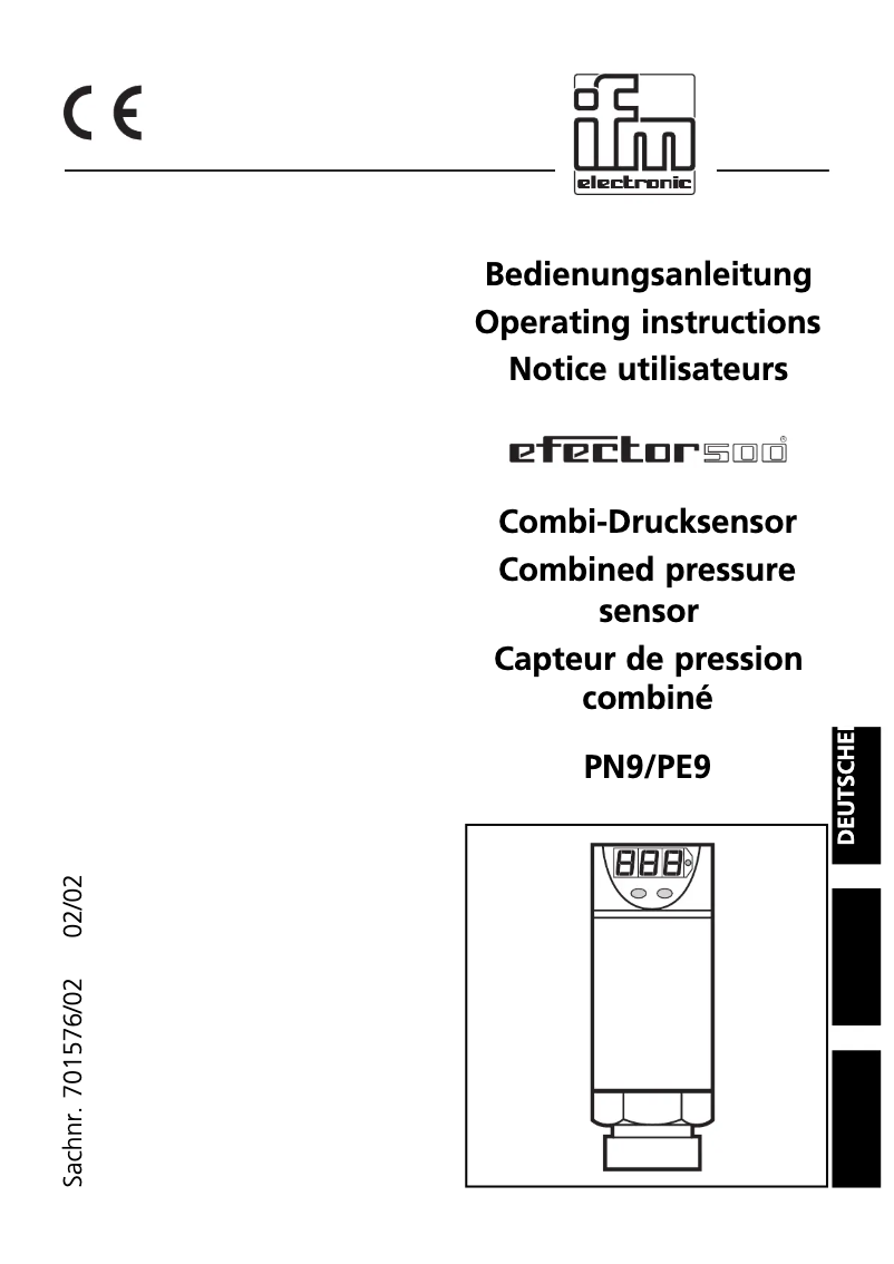 First page image of the manual for PN9022