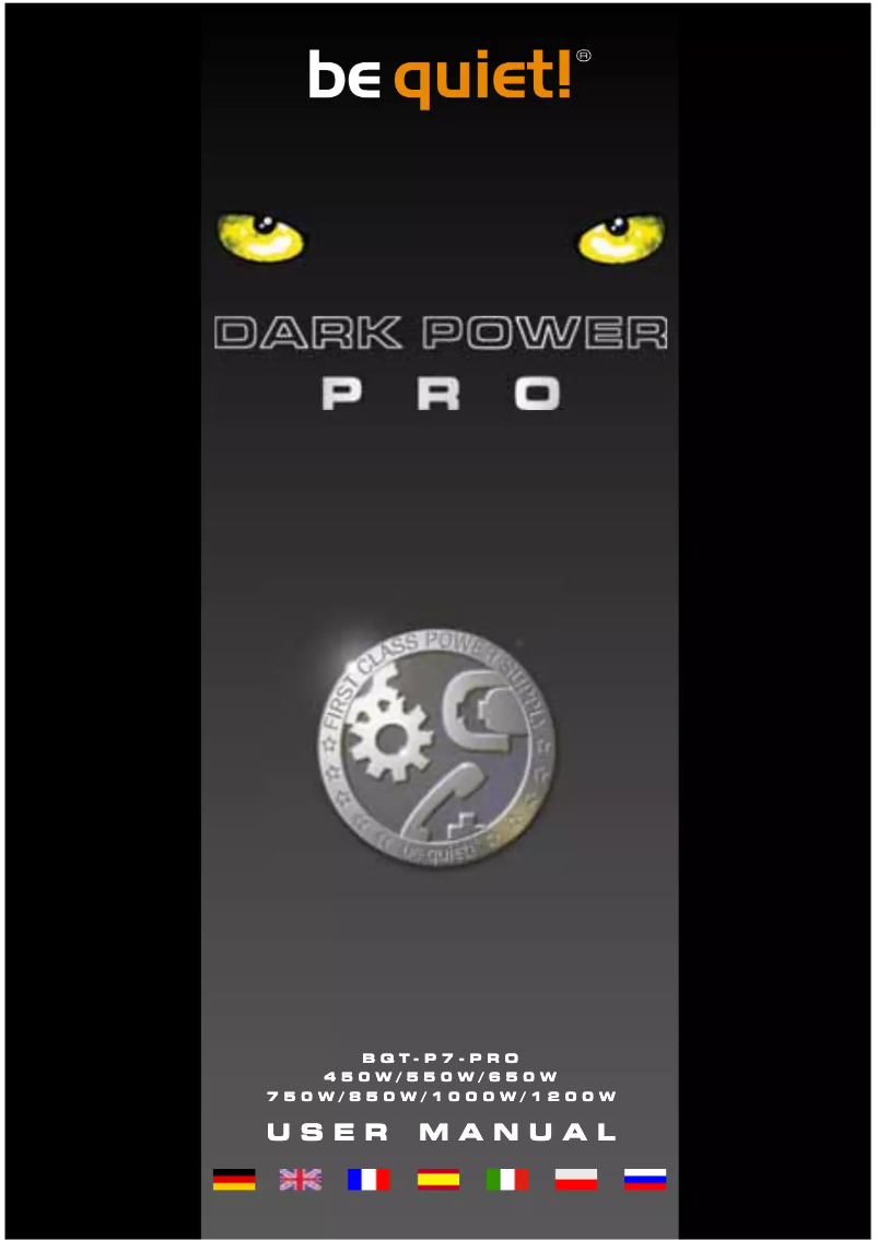 Image de la première page du manuel de l'appareil Dark Power PRO 650W