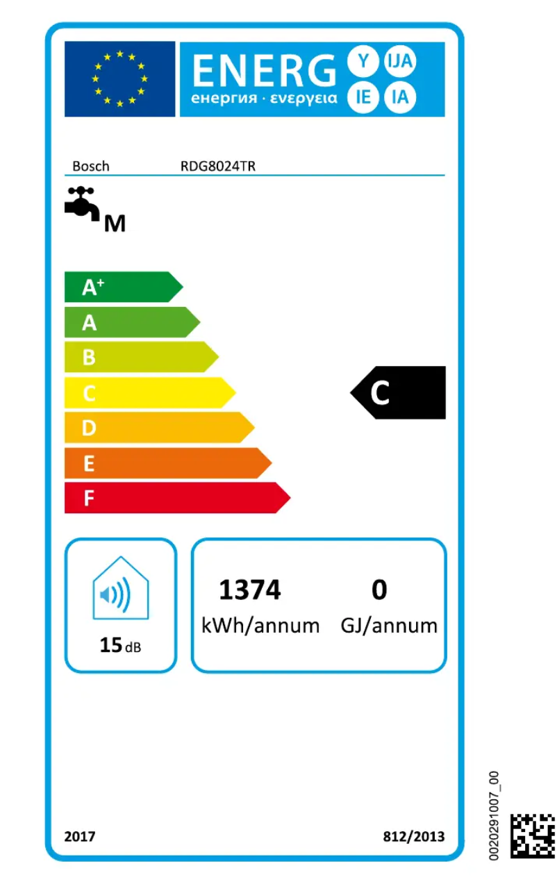 First page image of the manual for RDG8024TR
