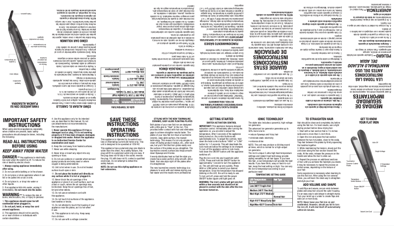 Page 1 of the manual User Manual Conair CS1000