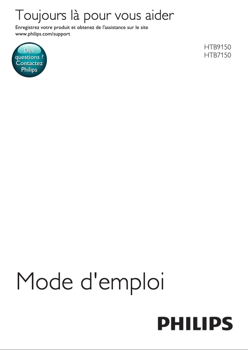 Page 1 of the manual User Manual Philips HTB7150