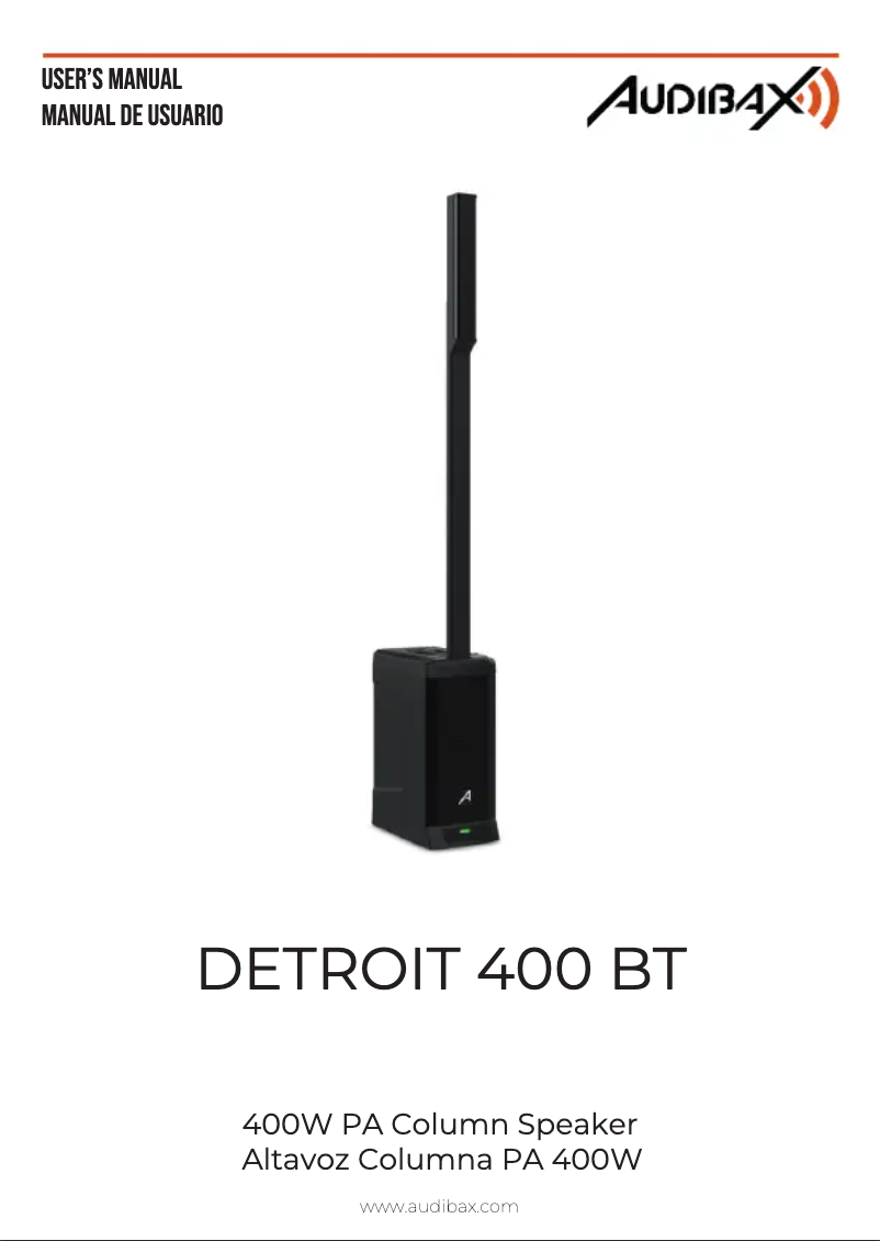 First page image of the manual for Detroit 400 BT