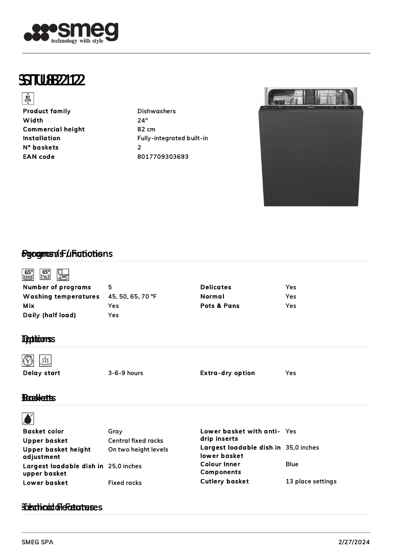 Image de la première page du manuel de l'appareil STU8212