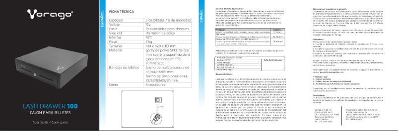 Page 1 of the manual User Manual Vorago CD-100