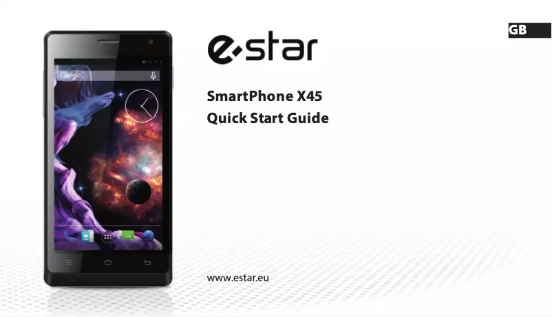 Page 1 of the manual User Manual eSTAR X45