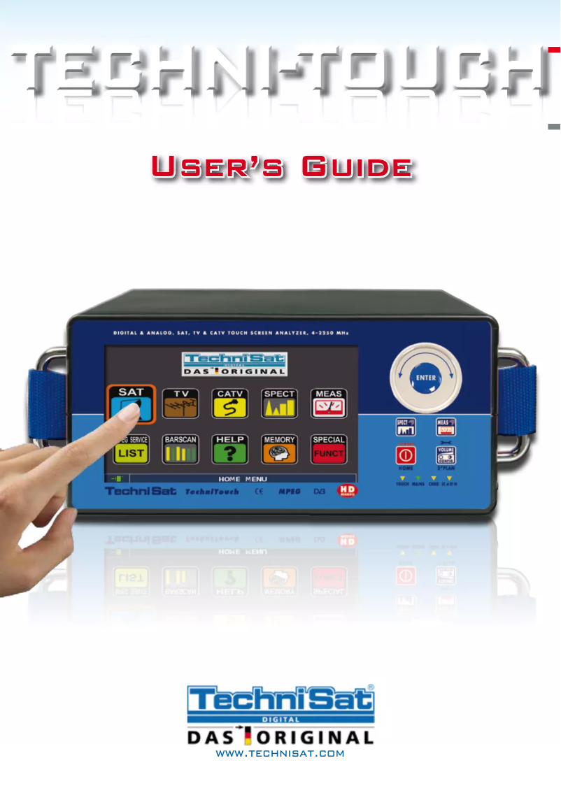 First page image of the manual for TechniTouch