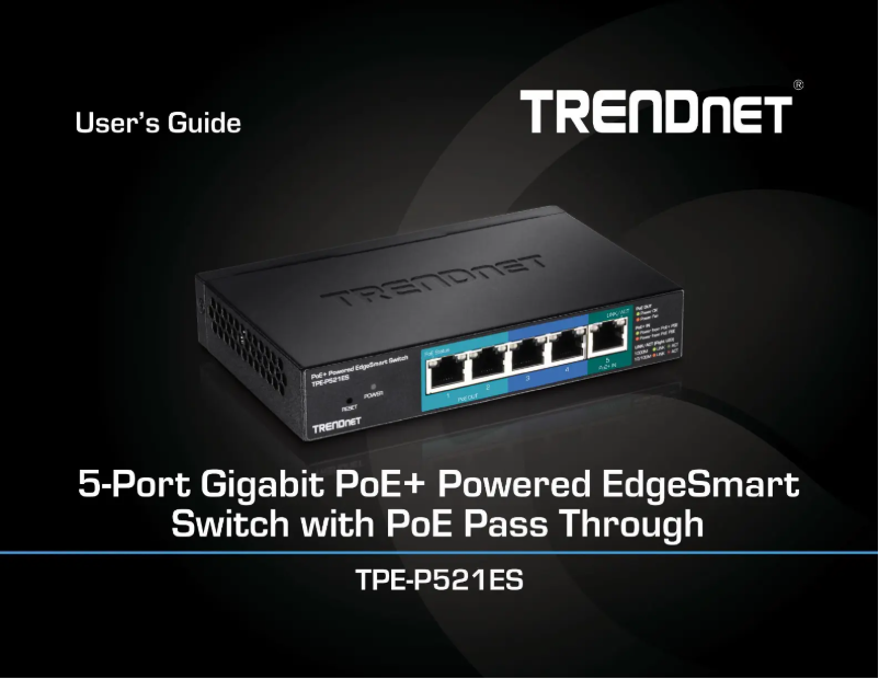 First page image of the manual for TPE-P521ES