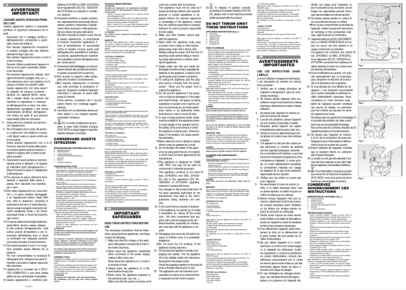 First page image of the manual for Pop Corn Party Time 2956