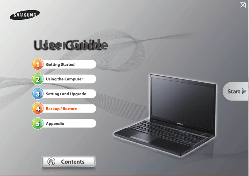 Page 1 of the manual User Manual Samsung NP300V3AH
