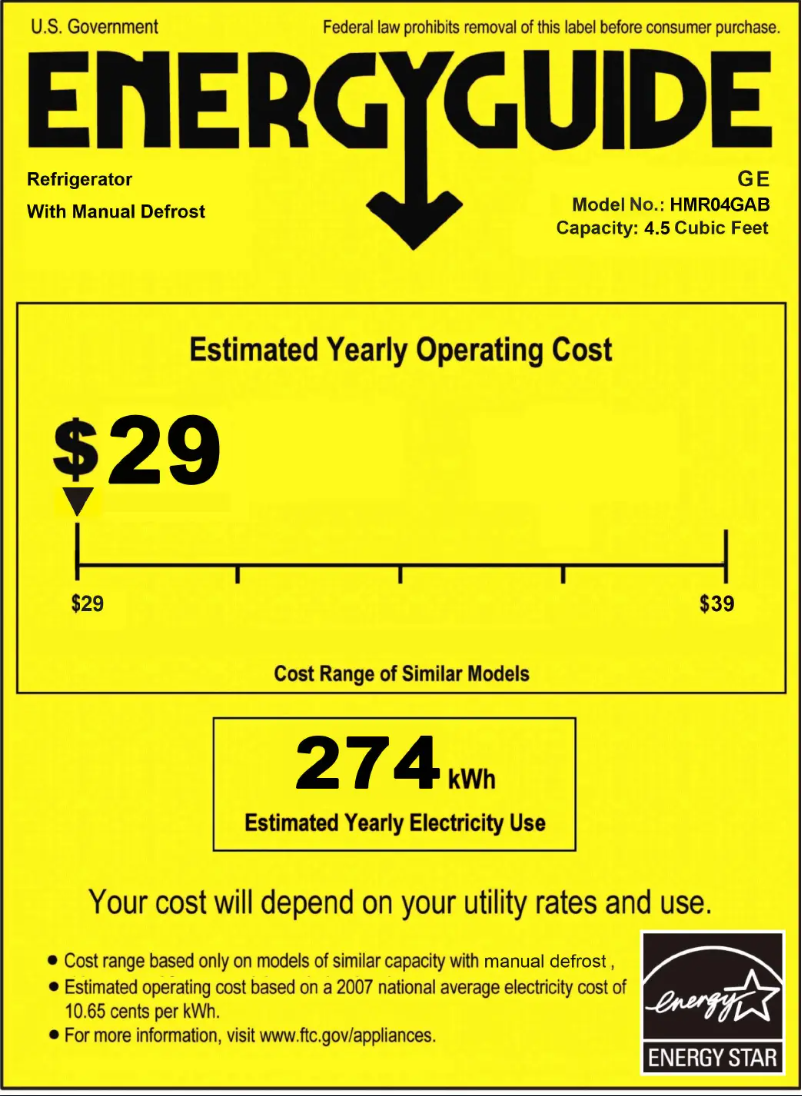 First page image of the manual for HMR04GABBB