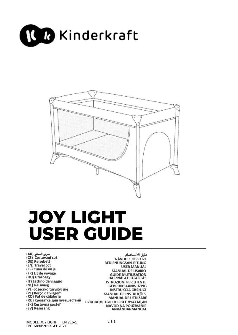 Page 1 de la notice Manuel utilisateur Kindercraft Joy Light