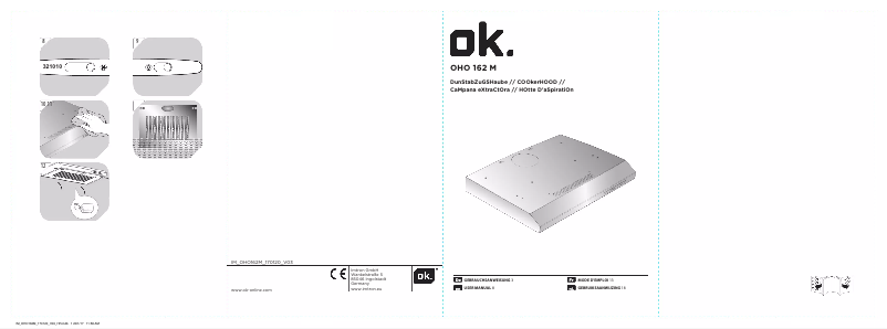 Page 1 of the manual User Manual OK OHO 162 M