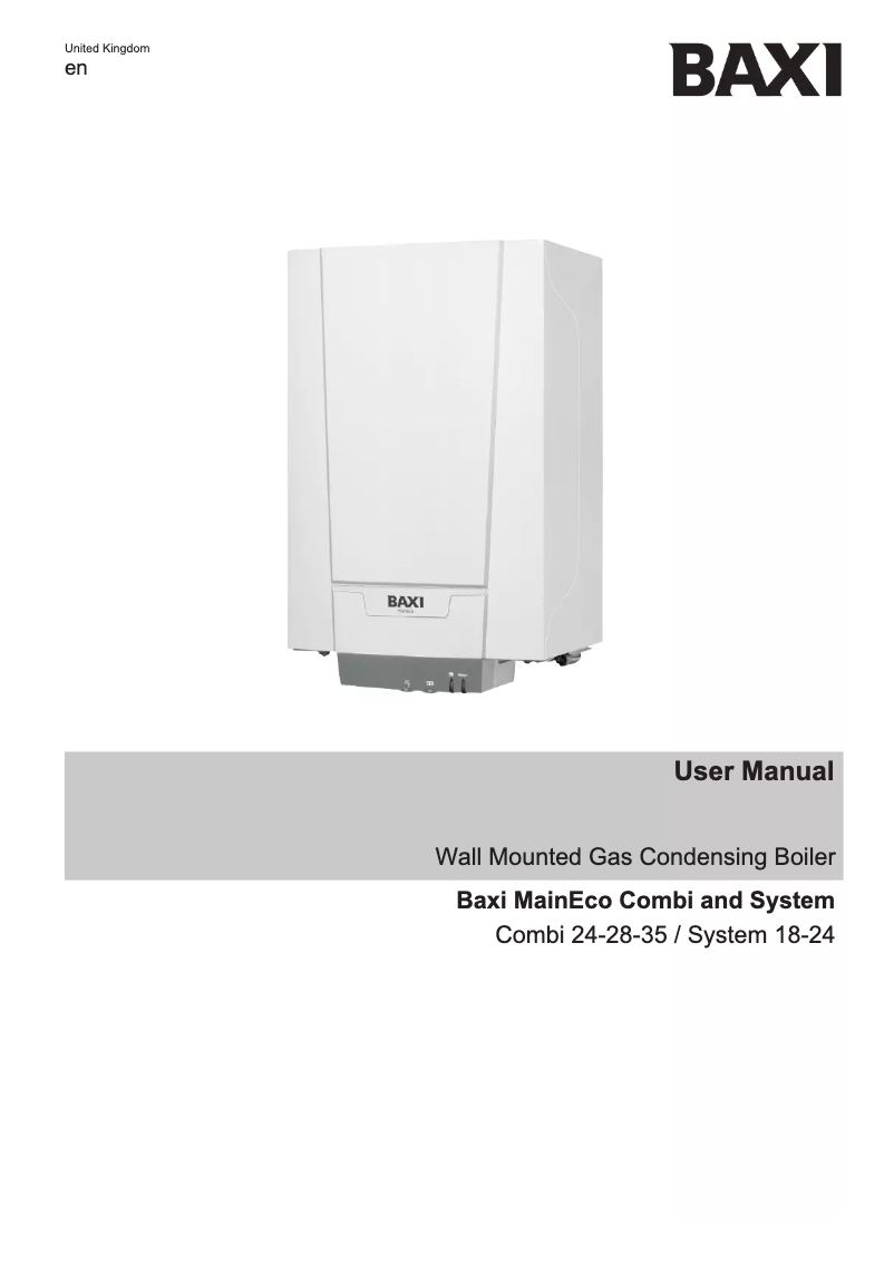 Image de la première page du manuel de l'appareil MainEco Combi 24