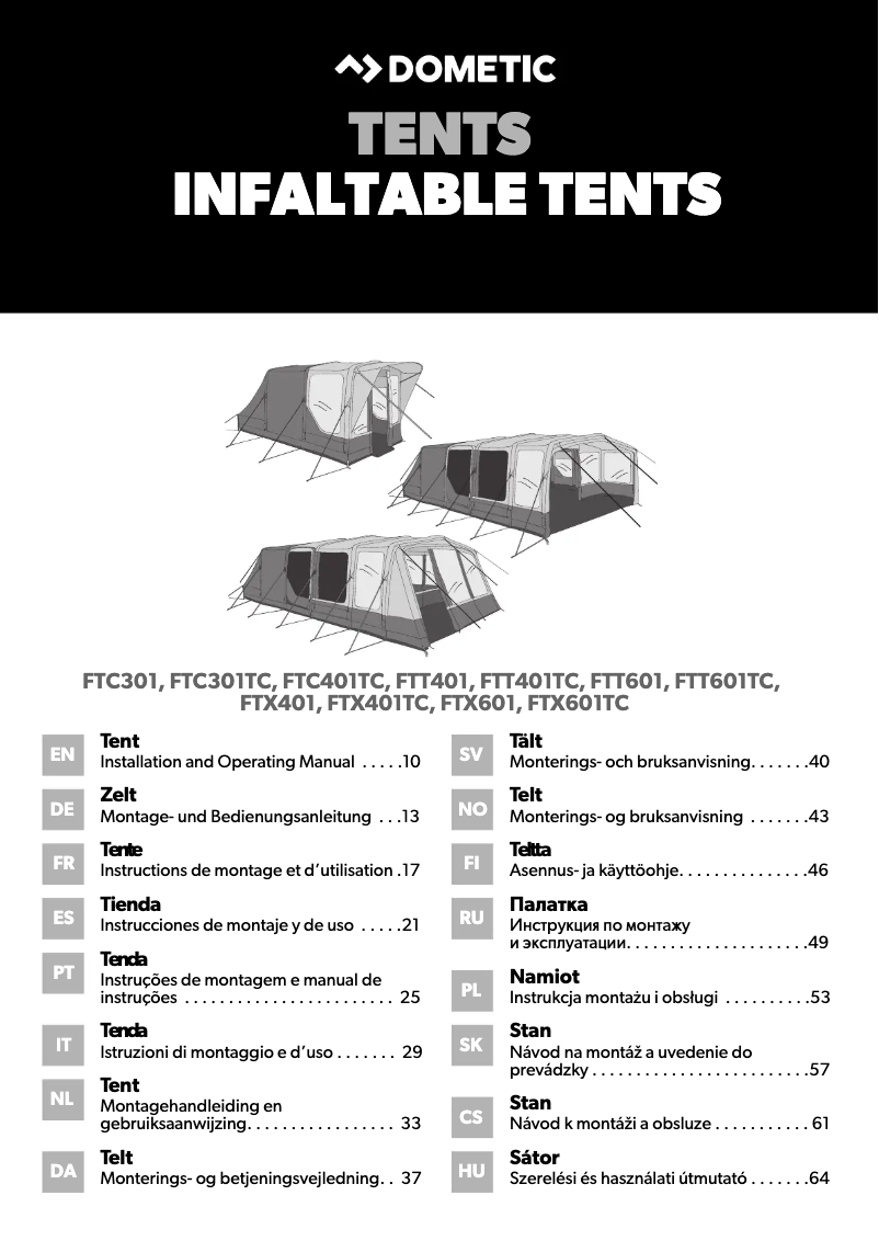 First page image of the manual for Rarotonga FTT 601 TC