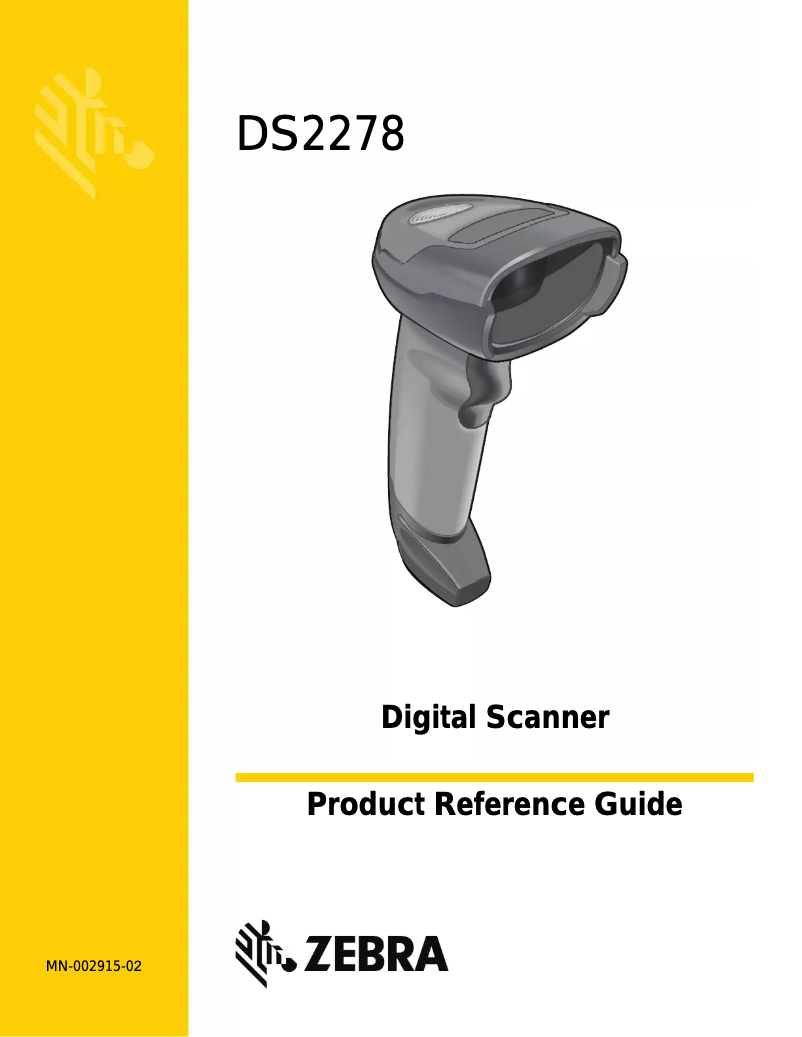 First page image of the manual for DS2278