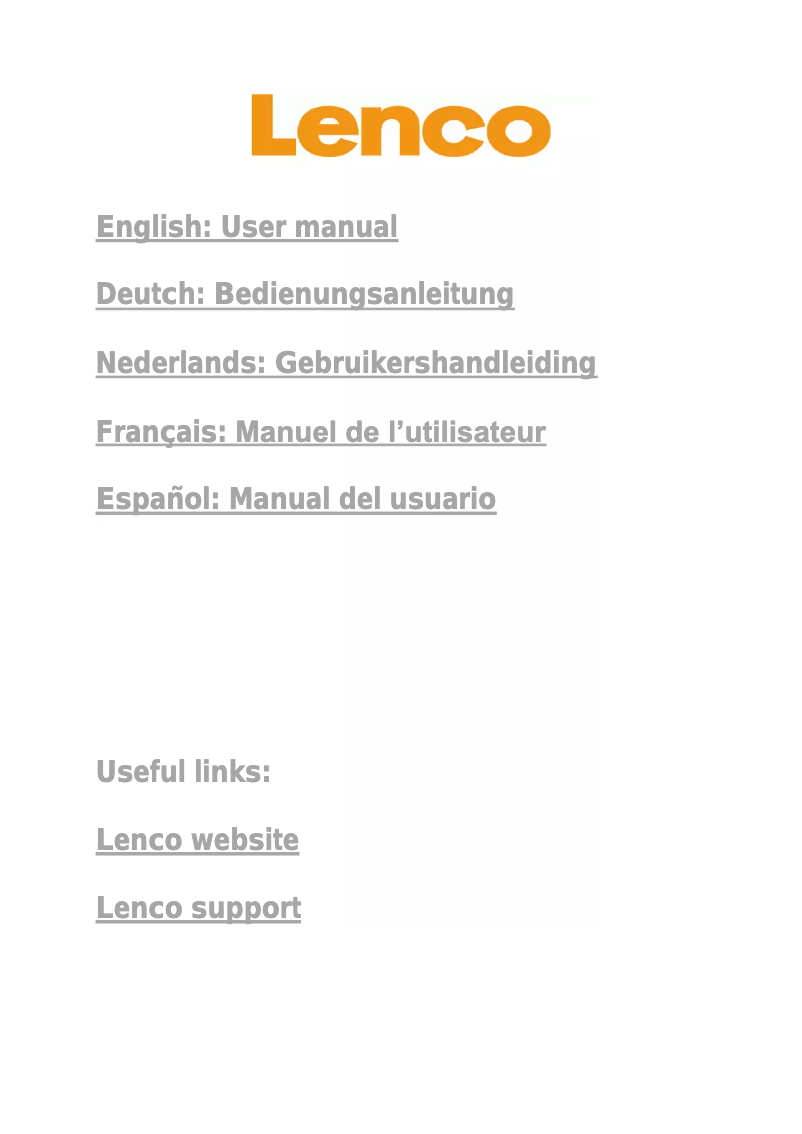 Image de la première page du manuel de l'appareil TAB-704