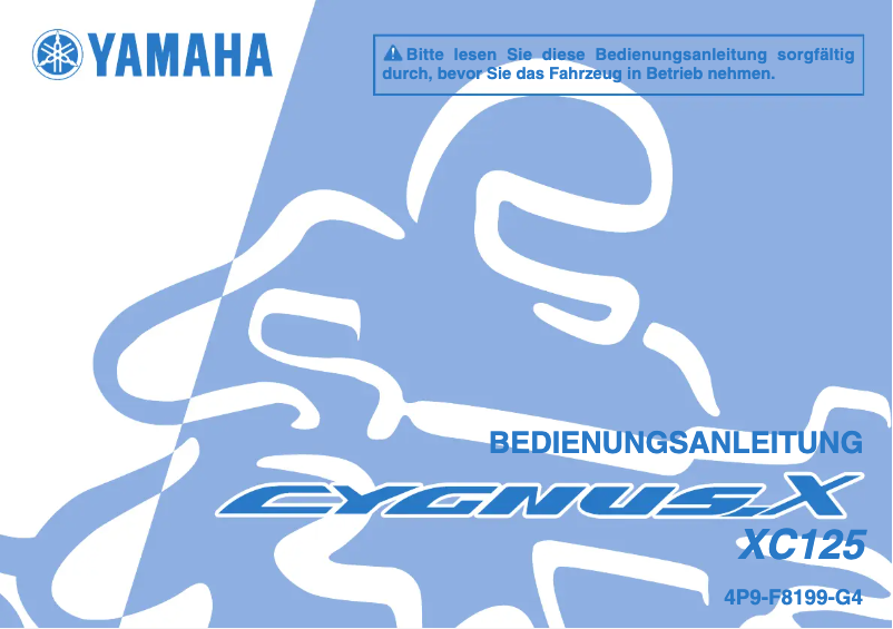 Page 1 of the manual User Manual Yamaha Cygnus125 (2011)