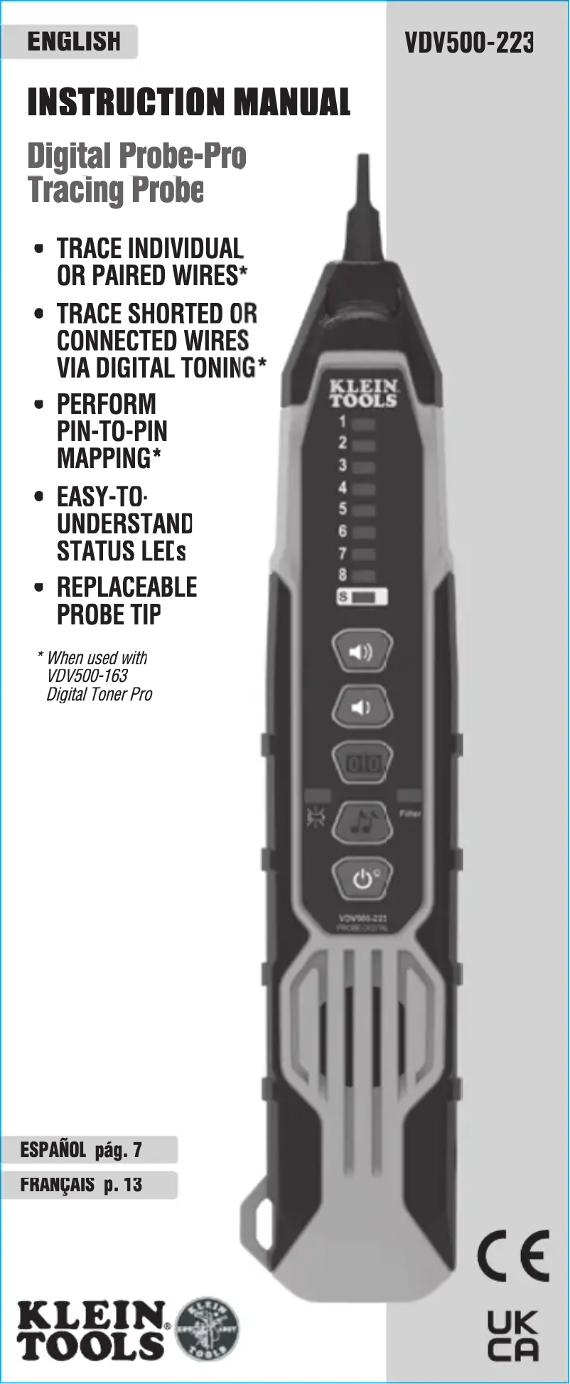 First page image of the manual for VDV500-223