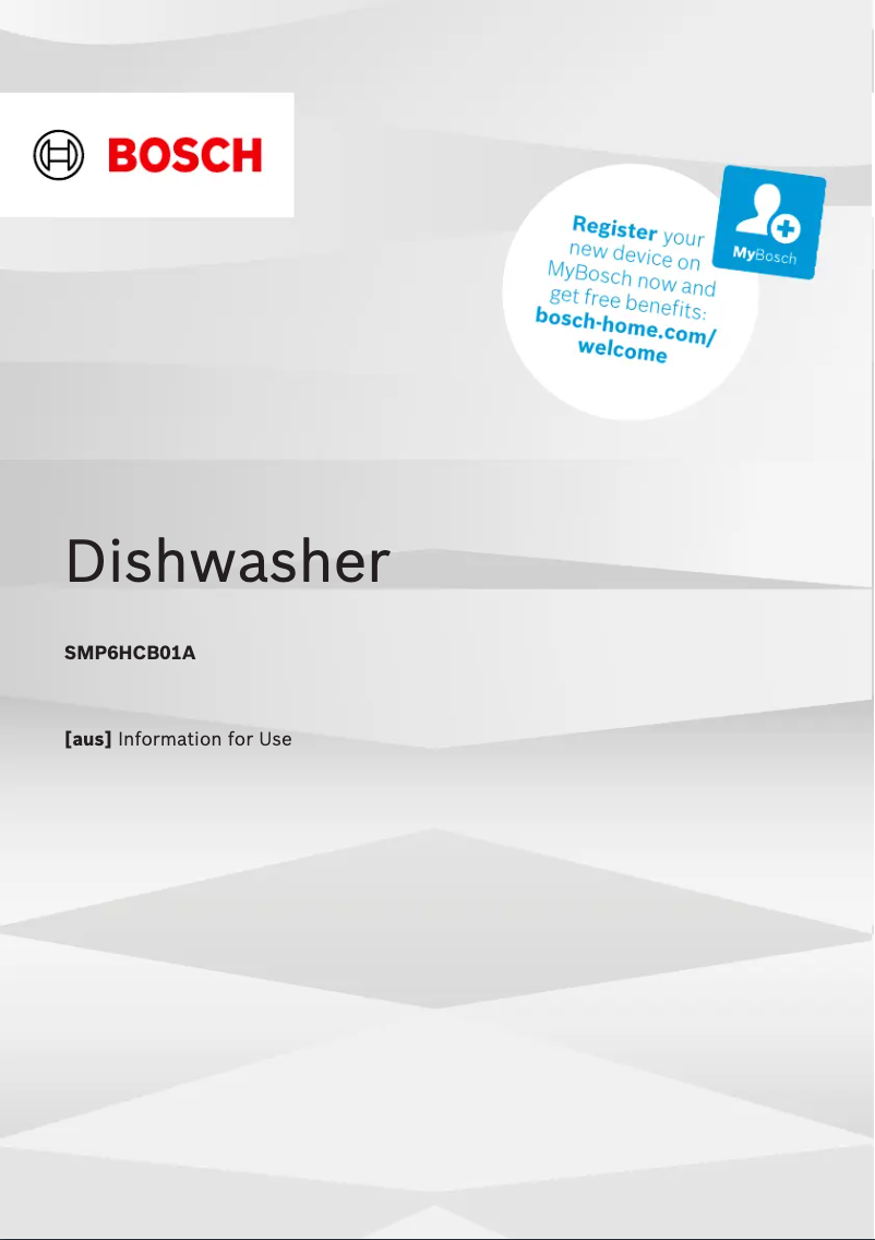 First page image of the manual for SMP6HCB01A