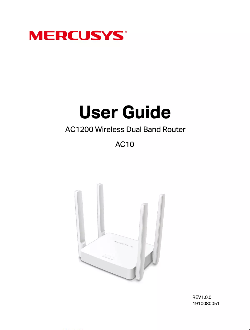 Image de la première page du manuel de l'appareil AC10