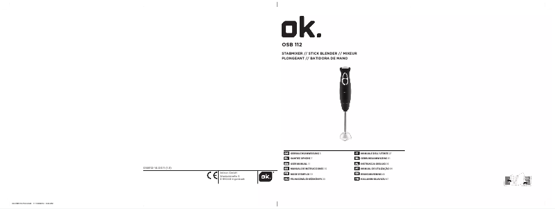 Page 1 of the manual User Manual OK OSB 112