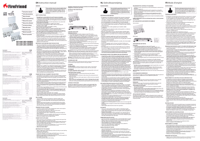 First page image of the manual for KO-6382DU