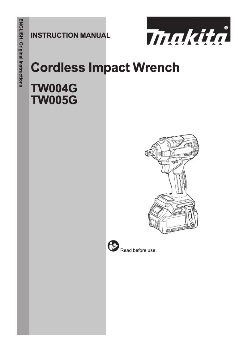 First page image of the manual for TW004GD102