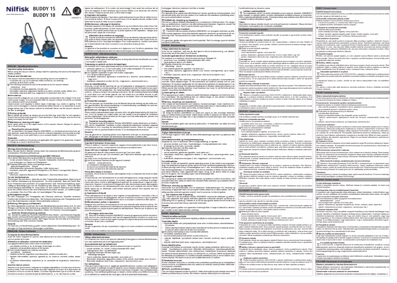 First page image of the manual for Buddy 18