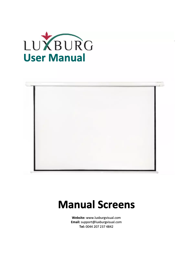 Page 1 of the manual User Manual Luxburg PS-MN-24x24-MW-01
