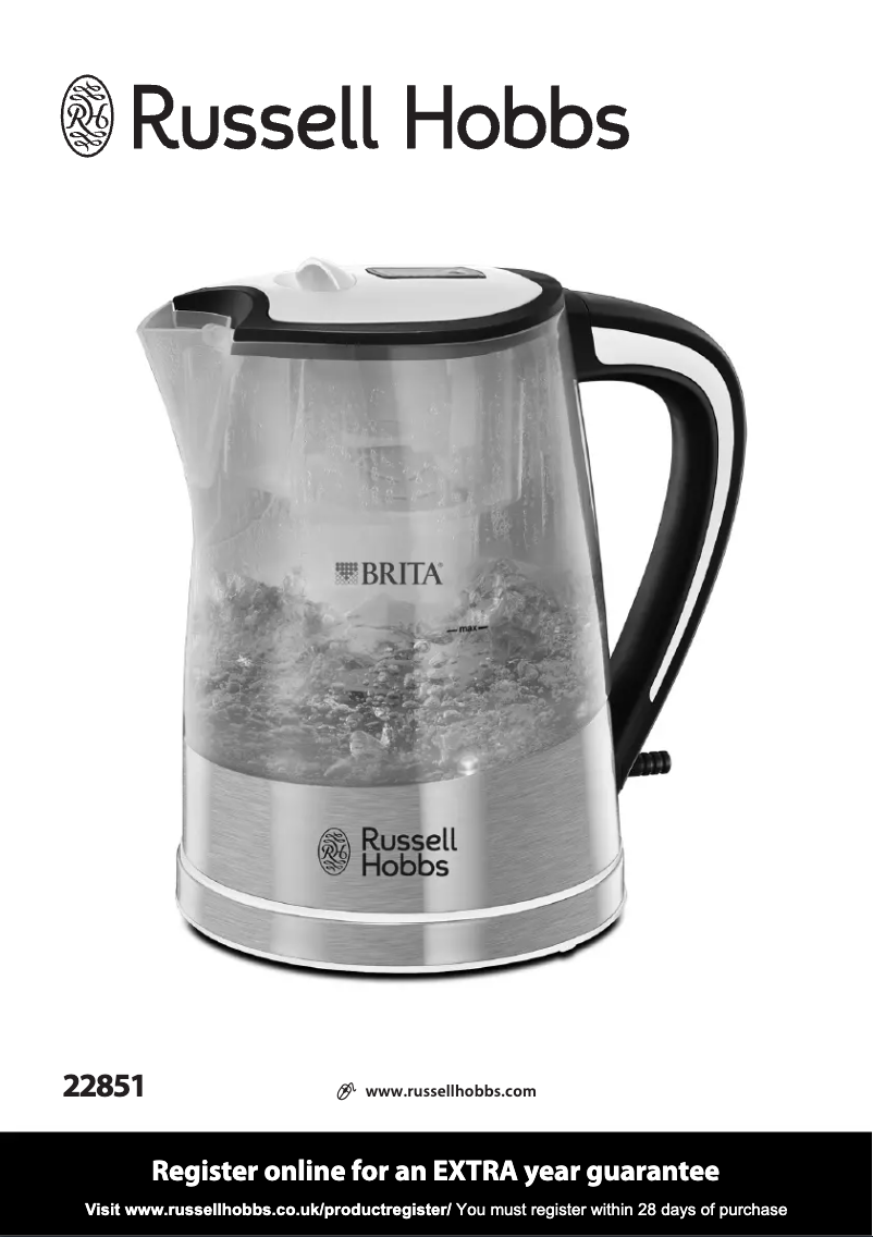 Page 1 de la notice Manuel utilisateur Russell Hobbs Brita 22851