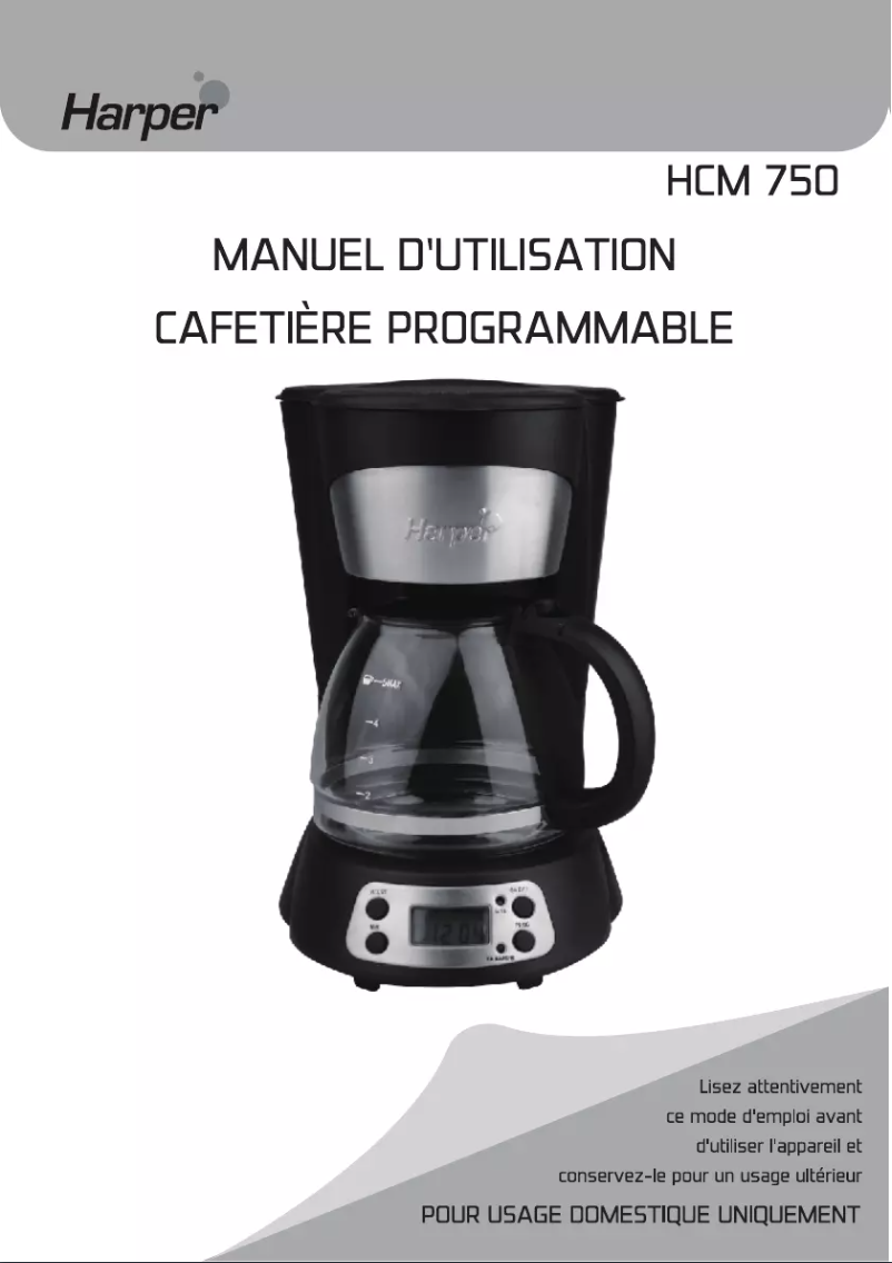 First page image of the manual for HCM750