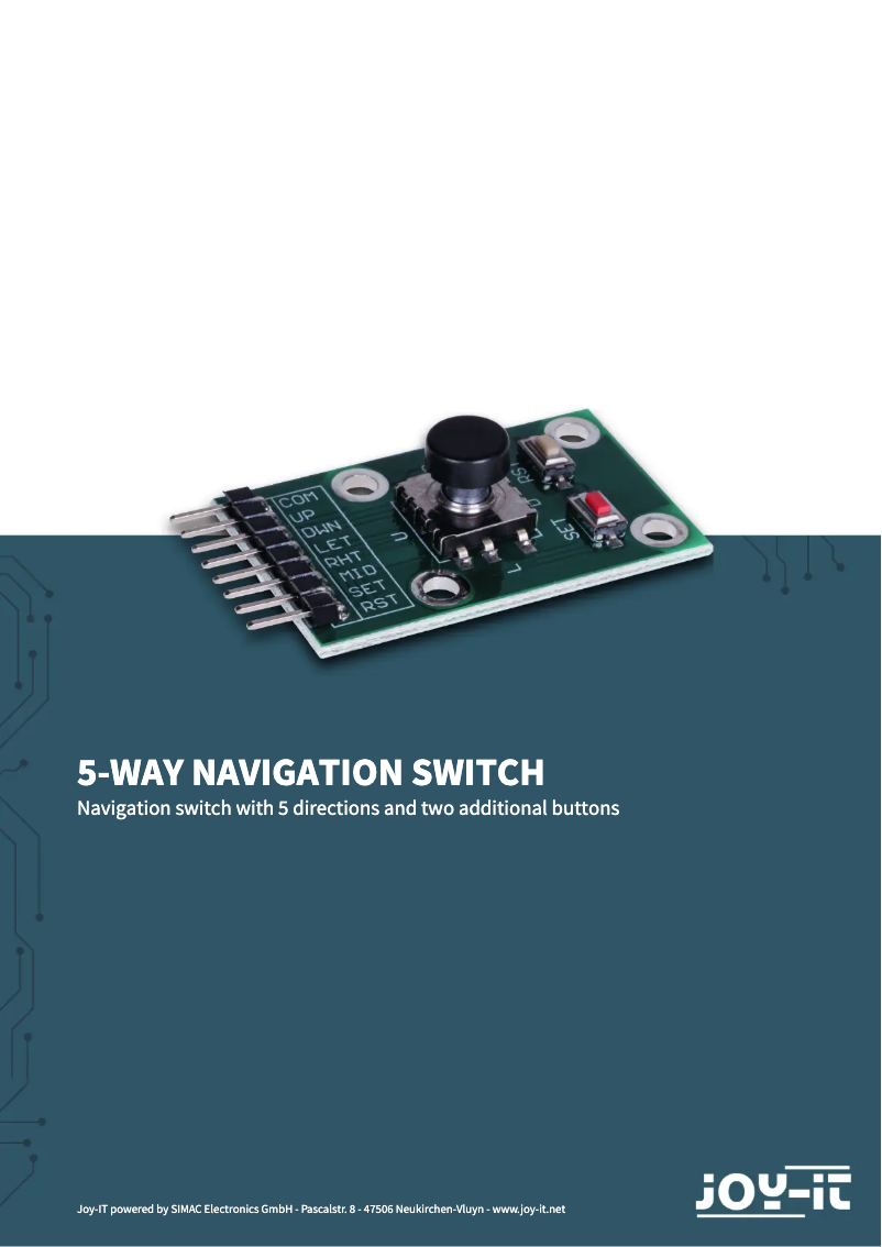 Image de la première page du manuel de l'appareil COM-5WS