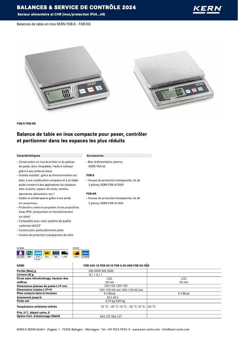 First page image of the manual for FOB 500-1S