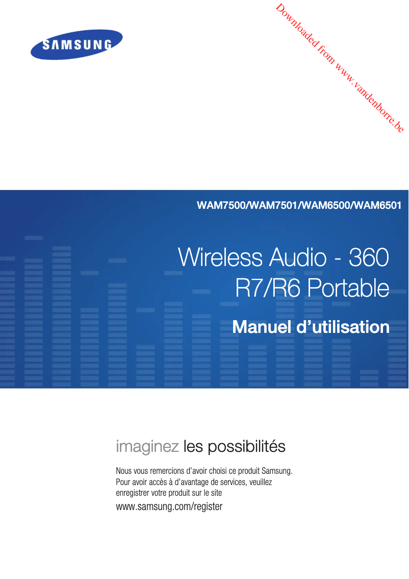 First page image of the manual for R6 WAM6501