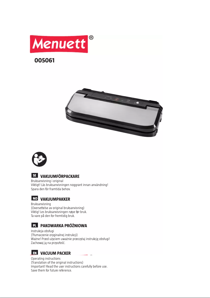 First page image of the manual for 005-061