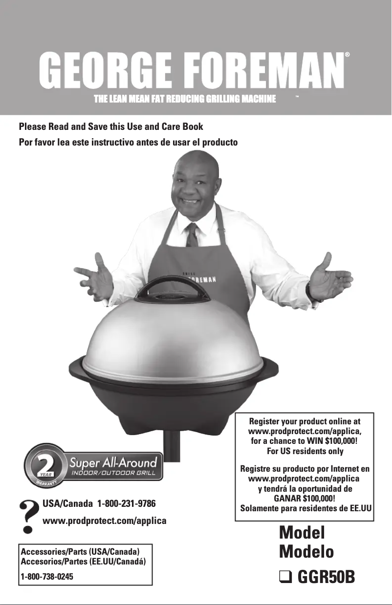 First page image of the manual for GGR50B