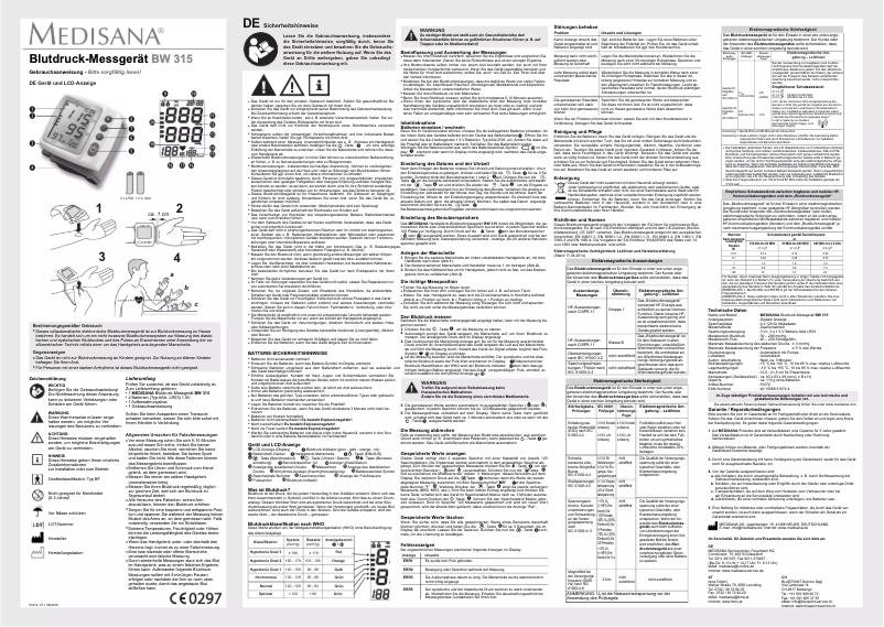 First page image of the manual for BW 315