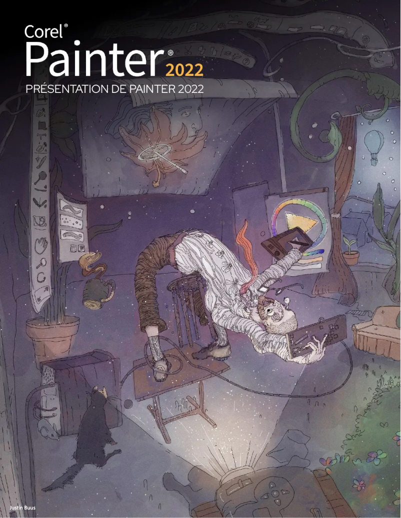 Page 1 of the manual User Manual Corel Painter 2022