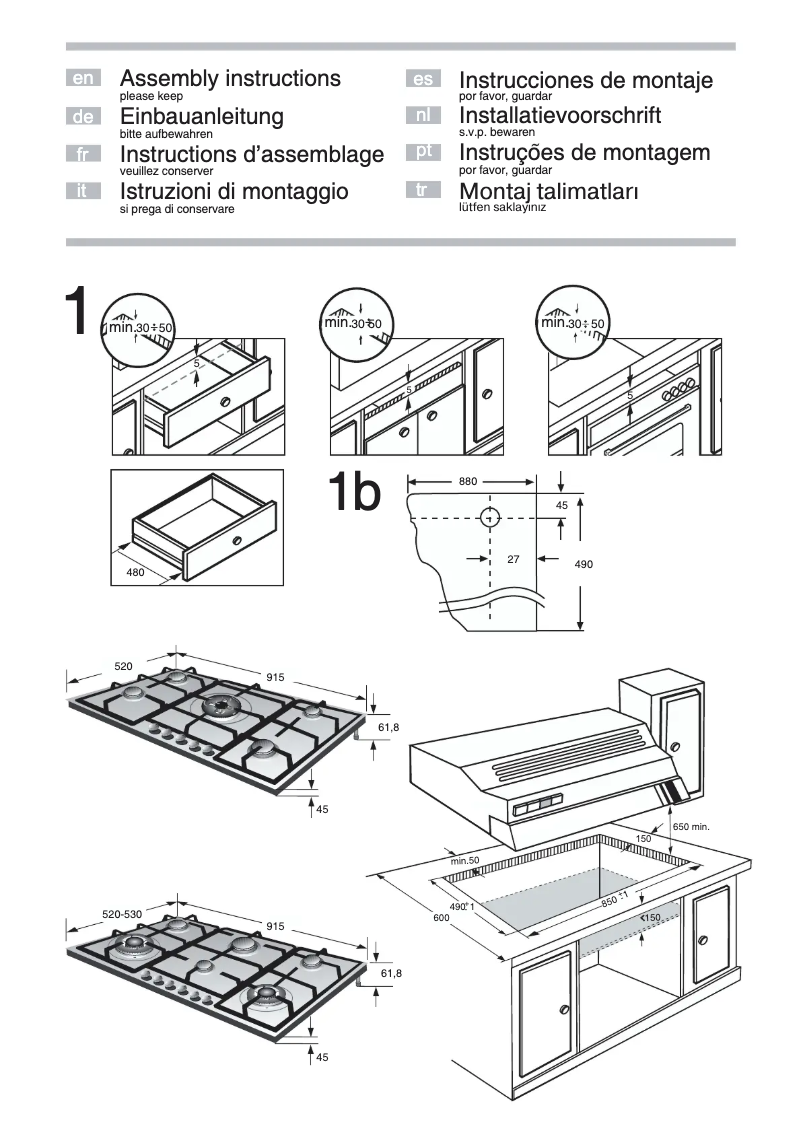 First page image of the manual for EC945TB90E