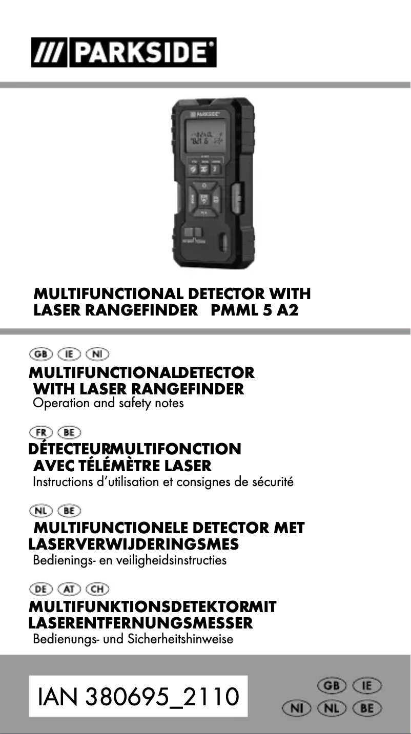 Page 1 of the manual User Manual Parkside PMML 5 A2