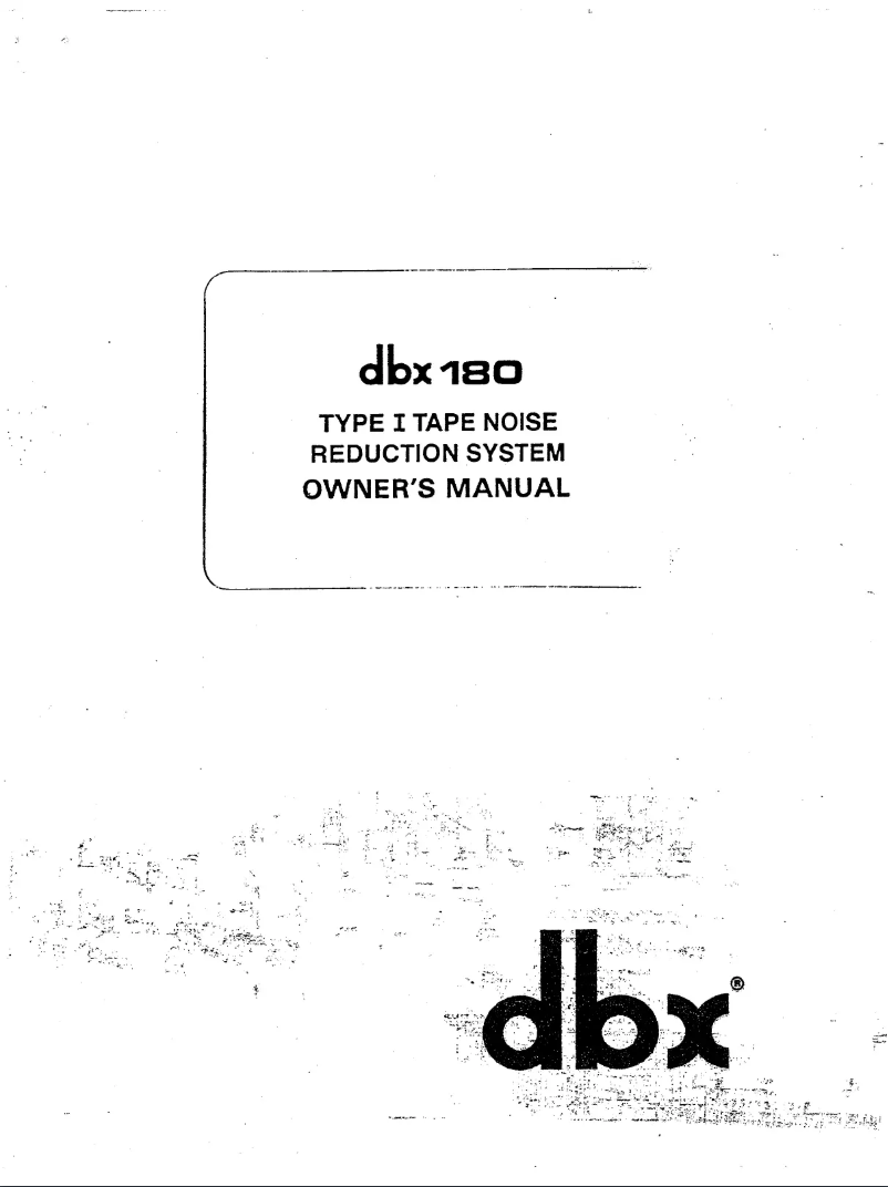 First page image of the manual for 180