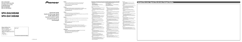 First page image of the manual for SPH-DA130DAB
