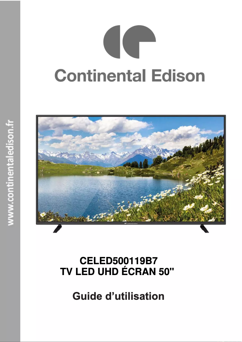 Page 1 of the manual User Manual Continental Edison CELED500119B7
