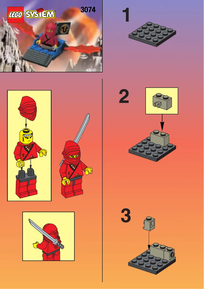 Page 1 of the manual User Manual Lego RED NINJA DRAGON FLYER