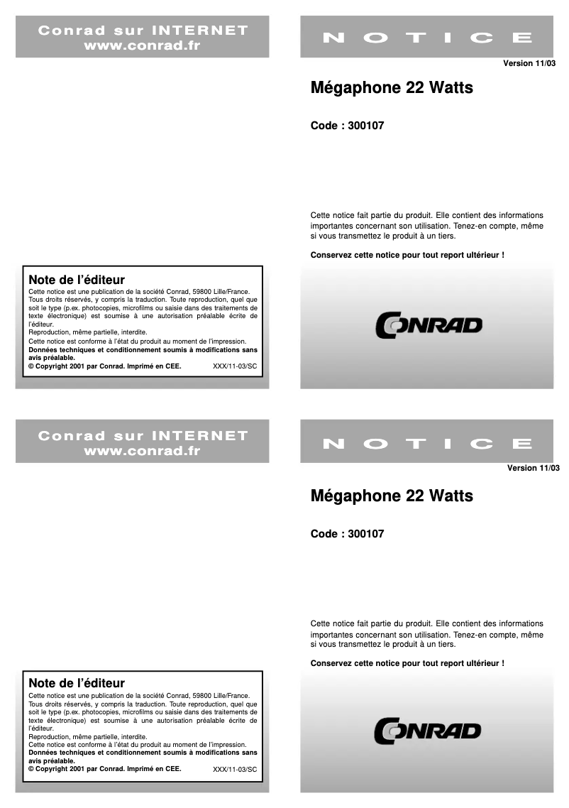Page 1 of the manual User Manual Speaka JE-583
