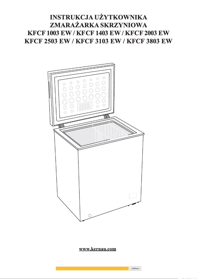 Page 1 de la notice Manuel utilisateur Kernau KFCF 1001 W