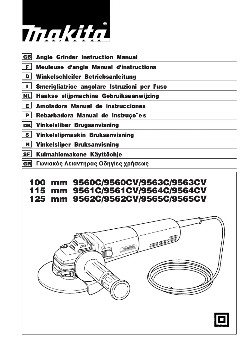 First page image of the manual for 9565C