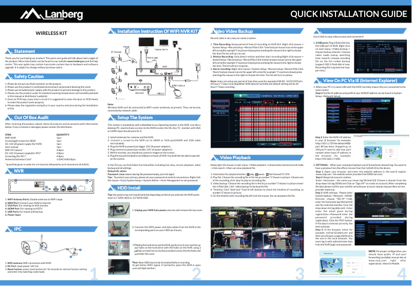 Page 1 of the manual User Manual Lanberg ICS-0808-0020