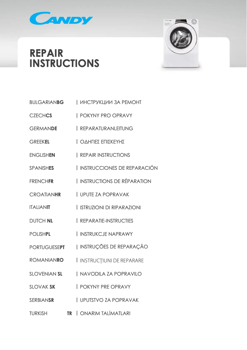 Page 1 of the manual User Manual Candy RTL 881SZ-19