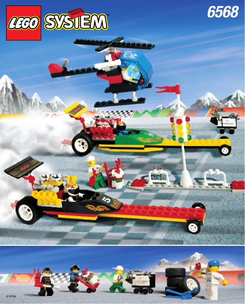 Page 1 of the manual User Manual Lego Dragster Raceway
